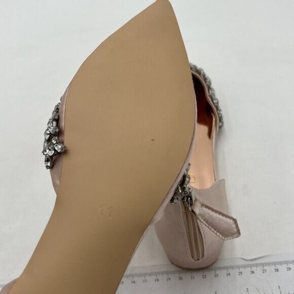 XYD Women Classic Pointed Toe D'Orsay Wedding Flat Sandals Sparkly Rhinestones A - Picture 6 of 8